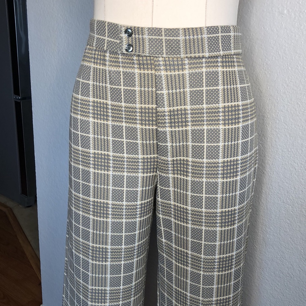 Vintage 70’s Jack Winter wide leg plaid pants - Picture 2 of 7